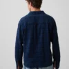 Relaxed Straight-Hem Seersucker Shirt