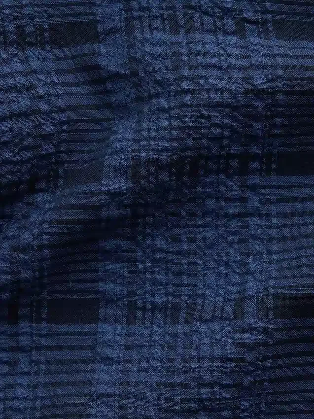 Relaxed Straight-Hem Seersucker Shirt