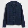 Relaxed Straight-Hem Seersucker Shirt