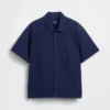 Relaxed Straight-Hem Utility Shirt