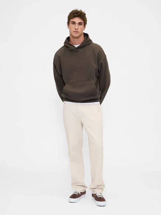 Relaxed Straight Utility Khakis
