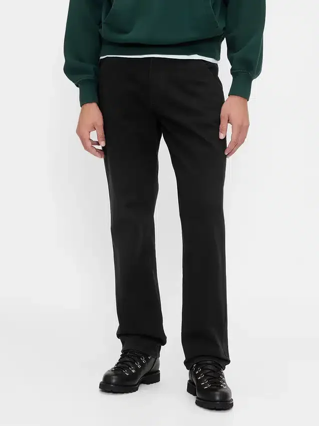 Relaxed Straight Utility Khakis