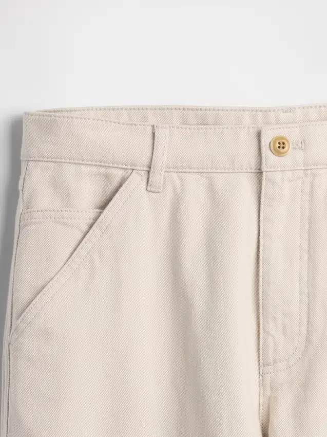Relaxed Straight Utility Khakis