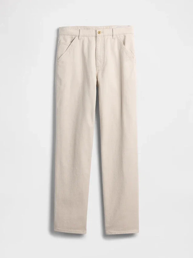 Relaxed Straight Utility Khakis