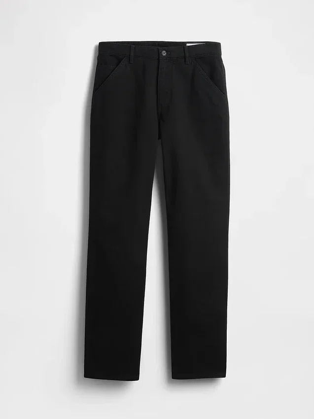 Relaxed Straight Utility Khakis
