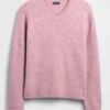 Relaxed V-Neck Crop Sweater
