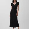Rib Button-Front Maxi Sweater Dress