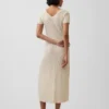 Rib Button-Front Maxi Sweater Dress