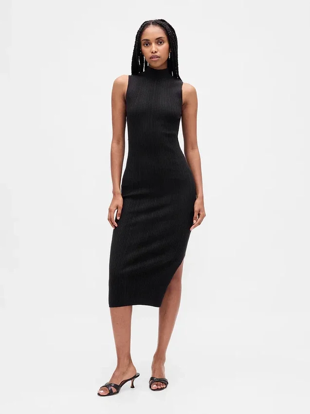 Rib Midi Sweater Dress