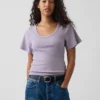 Rib Scoop T-Shirt