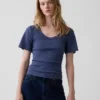 Rib Scoop T-Shirt