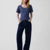 Rib Scoop T-Shirt
