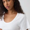 Rib Scoop T-Shirt