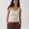 Rib Scoop Tank Top