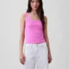 Rib Scoop Tank Top