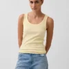 Rib Scoop Tank Top