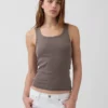 Rib Scoop Tank Top