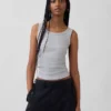 Rib Scoop Tank Top