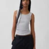 Rib Scoop Tank Top