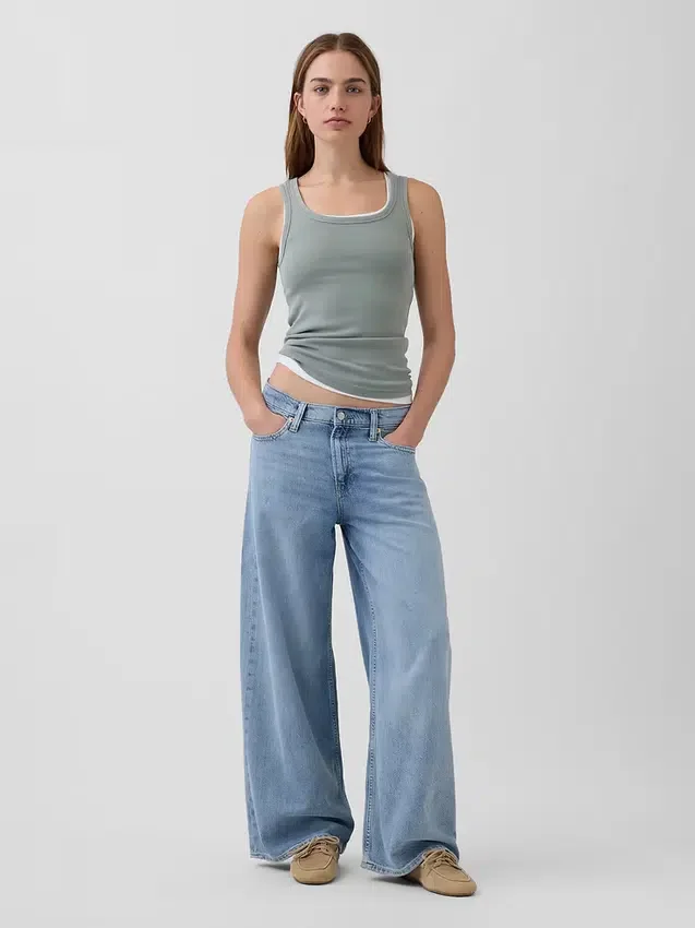 Rib Scoop Tank Top