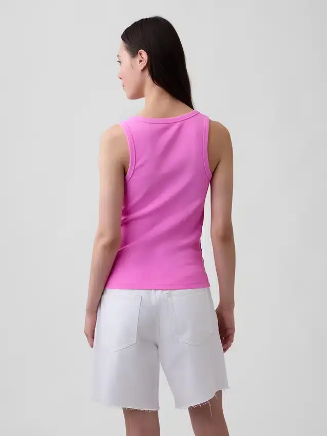 Rib Scoop Tank Top