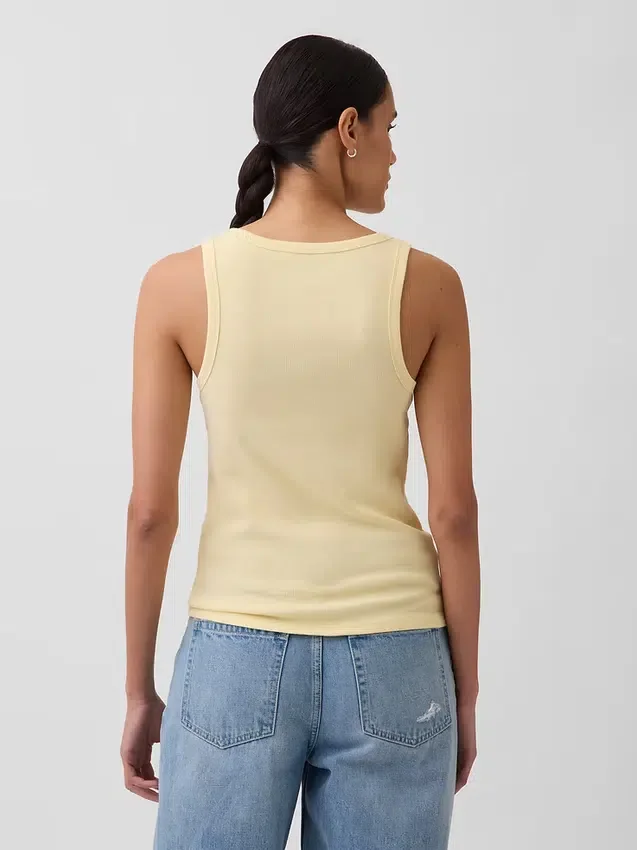 Rib Scoop Tank Top
