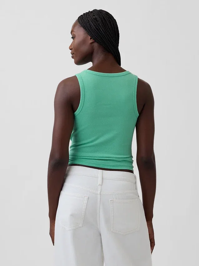 Rib Scoop Tank Top