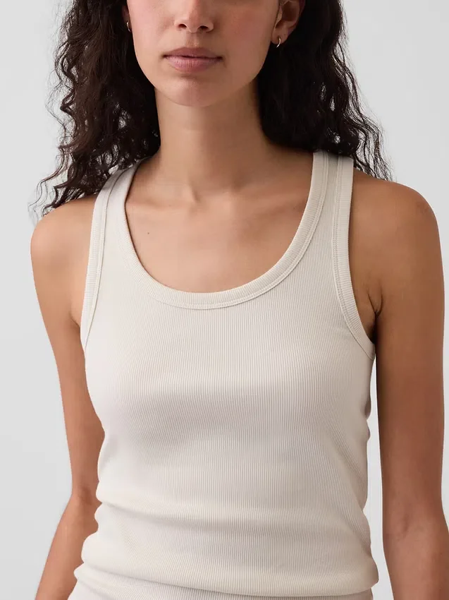 Rib Scoop Tank Top