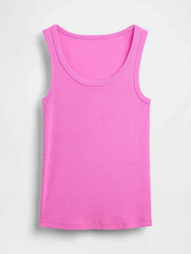 Rib Scoop Tank Top