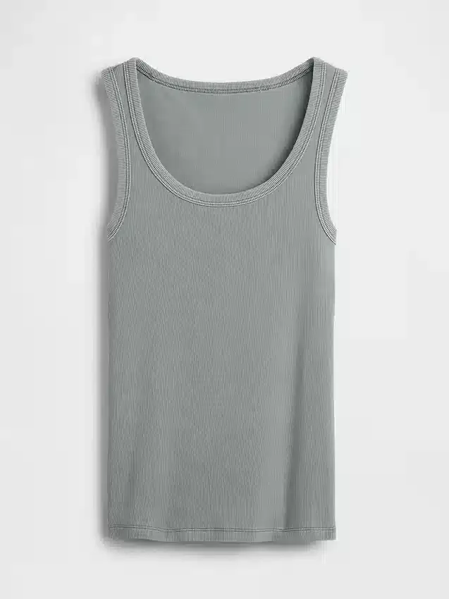 Rib Scoop Tank Top