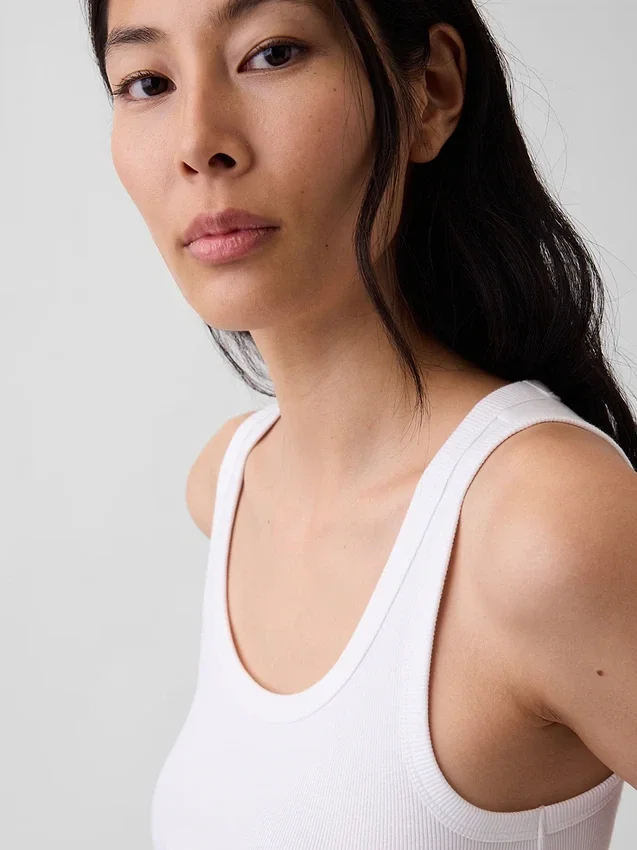 Rib Scoop Tank Top