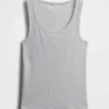 Rib Scoop Tank Top