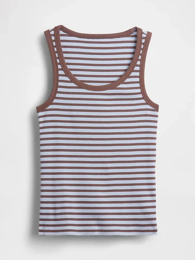 Rib Scoop Tank Top