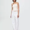 Rib Sweater Crop Tank Top