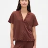 Ruffle Pj Shirt