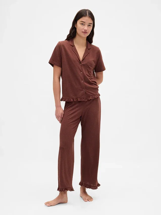 Ruffle Pj Shirt