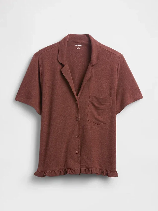 Ruffle Pj Shirt