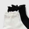 Ruffle-Trim Ankle Socks (2-Pack)