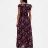 Ruffle V-Neck Maxi Dress
