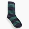 Rugby Stripe Logo Crew Socks