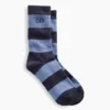 Rugby Stripe Logo Crew Socks