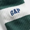 Rugby Stripe Logo Crew Socks
