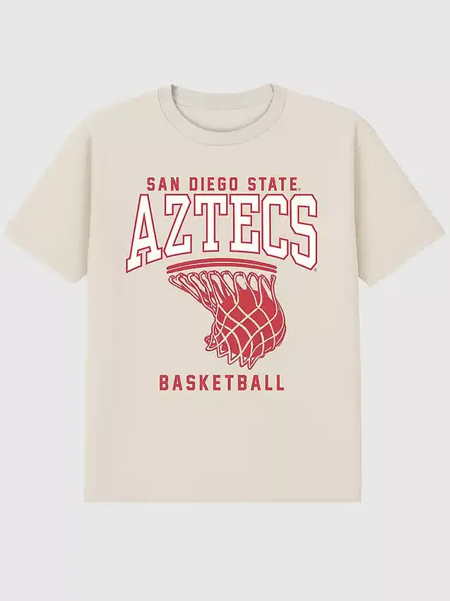 San Diego State University Basketball Hoop Graphic T-Shirt