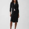 Satin Bias-Cut Skirt