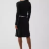 Satin Bias-Cut Skirt