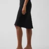 Satin Bias-Cut Skirt