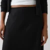Satin Bias-Cut Skirt