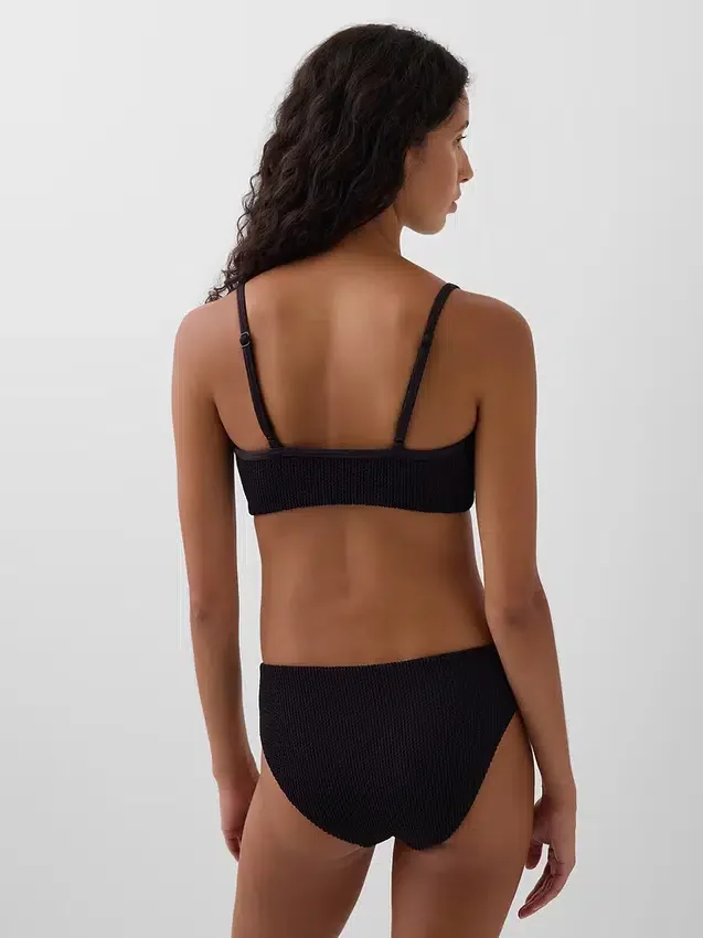 Scoop-Neck Rib Bikini Top