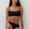 Scoop-Neck Rib Bikini Top