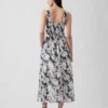 Seamed Drop-Waist Maxi Dress